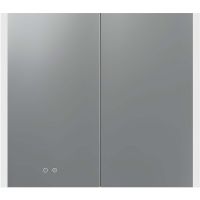 Зеркальный шкаф Aquatek 80 с подсветкой Хром арт-AQ7809-MLC — фото 2, Зеркальные шкафы в ванную