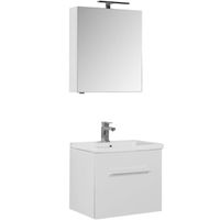 Комплект мебели для ванной Aquanet Порто 60 подвесной Белый арт-196676 — фото 9, Комплекты мебели для ванной