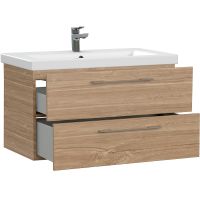 Тумба под раковину Cersanit Lara 80 подвесная Орех арт-64138 — фото 4, Тумбы под раковину