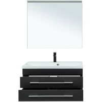 Комплект мебели для ванной Aquanet Верона New 90 подвесной Черный матовый арт-281107 — фото 5, Комплекты мебели для ванной