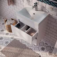 Тумба с раковиной Iddis Zodiac 50 подвесная Белая матовая арт-ZOD5CB0i95K — фото 4, Тумбы с раковиной