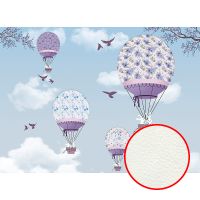 Фреска детская Ortograf Для самых маленьких 32908 Фактура флок FLK Флизелин (3,7*2,7) Голубой, Воздушные шары арт-32908 (флок FLK) — фото 1, Фрески