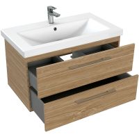 Тумба под раковину Cersanit Lara 80 подвесная Орех арт-64138 — фото 6, Тумбы под раковину