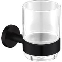 Стакан для зубных щеток Aquanet 4584MB Черный матовый арт-241912 — фото 1, Стаканы для зубных щеток