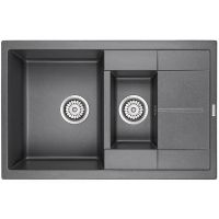 Кухонная мойка Paulmark Flugen 60/1,5 Графит арт-PM237850-DG — фото 1, Кухонные мойки