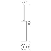 Ершик для унитаза Colombo Design Mini Хром арт-B4006.CR — фото 2, Ершики для унитаза