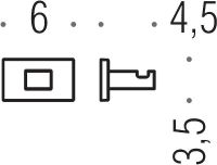Товар: Крючок Colombo Design Look Черный матовый арт-BLC27.NM - фото 3 Крючок Colombo Design Look Черный матовый арт-BLC27.NM — фото 3, Крючки для полотенец