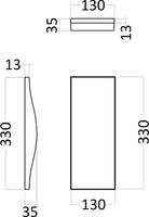 Гипсовая 3д панель Artpole Elementary Stream small 130x330 мм арт-E-0049 — фото 7, Гипсовые 3Д панели