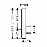 Смеситель для душа Hansgrohe ShowerSelect с термостатом Хром арт-15768000 — фото 4, Смеситель для душа