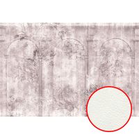 Фреска Ortograf Splendo 31753 Фактура флок FLK Флизелин (4*2,7) Розовый, Цветы/Архитектура арт-31753 (флок FLK) — фото 1, Фрески