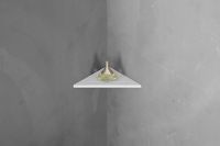 Полка из искусственного камня Abber Stein угловая Белая арт-AS1652 — фото 3, Полки для ванной и душа