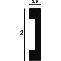 Молдинг Перфект 2000x65x15 мм арт-P33 — фото 2, Молдинги