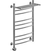 Электрический полотенцесушитель Ника Arc ЛД (Г2) ВП 80/50 с полкой Хром арт-ЛД Г2 ВП 80/50 лев — фото 1, Электрические полотенцесушители