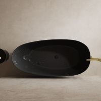 Карбоновая ванна Abber Karbon 170x80 Черная без гидромассажа арт-AK9011-1.7 — фото 2, Акриловые ванны