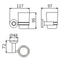 Товар: Стакан для зубных щеток CeramaLux Fleur Хром арт-78302 - фото 2 Стакан для зубных щеток CeramaLux Fleur Хром арт-78302 — фото 2, Стаканы для зубных щеток