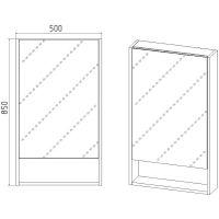 Товар: Зеркальный шкаф VIANT Мальта 50 Дуб Вотан арт-VMAL50-ZSH - фото 8 Зеркальный шкаф VIANT Мальта 50 Дуб Вотан арт-VMAL50-ZSH — фото 8, Зеркальные шкафы в ванную