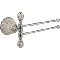 Полотенцедержатель Migliore Olivia поворотный Хром Белый арт-17559 — фото 1, Полотенцедержатели