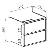 Товар: Тумба под раковину Bellezza Лоренцо 60 подвесная Белая арт-4639109180014 - фото 2 Тумба под раковину Bellezza Лоренцо 60 подвесная Белая арт-4639109180014 — фото 2, Тумбы под раковину
