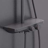 Душевая система Damixa Apollo Черная матовая арт-947730300 — фото 4, Душевые стойки