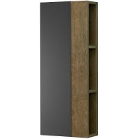 Подвесной шкаф Aquaton Терра 35 Дуб кантри Антрацит арт-1A247103TEKA0 — фото 1, Шкафы для ванной