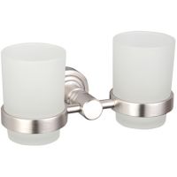 Стакан для зубных щеток Frap F37 двойной Сатин арт-F3708 — фото 1, Стаканы для зубных щеток