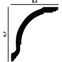 Карниз Перфект 2000x97x84 мм арт-P08 — фото 2, Карнизы
