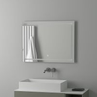Зеркало Evoform Ledline 60x80 с подсветкой 24 W - сенсорный выключатель арт-BY 2435 — фото 2, Зеркала в ванную комнату