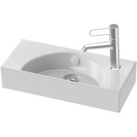 Раковина Jacob Delafon Odeon Rive Gauche 50 R Белая арт-EGO112-56-00 — фото 1, Мини-раковины