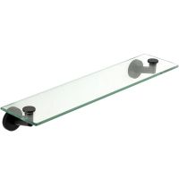 Товар: Стеклянная полка Remer Guest Черная матовая арт-GS20NO - фото 1 Стеклянная полка Remer Guest Черная матовая арт-GS20NO — фото 1, Полки для ванной и душа