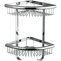 Полка корзина Frap угловая Хром арт-F352-1 — фото 1, Полки для ванной и душа