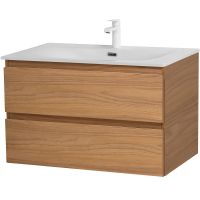 Тумба под раковину Cezares Molveno 80 подвесная Noce Chiaro арт-MOLVENO-80-2C-SO-NC — фото 2, Тумбы под раковину