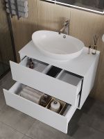 Тумба с раковиной Orange Otto 75 Белая арт-Ot-75TuMDF+G56 — фото 3, Тумбы с раковиной