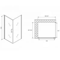 Товар: Душевой уголок Abber Sonnenstrand 60х90 профиль Хром стекло матовое арт-AG04060M-S90M - фото 4 Душевой уголок Abber Sonnenstrand 60х90 профиль Хром стекло матовое арт-AG04060M-S90M — фото 4, Прямоугольные душевые уголки