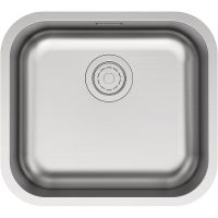 Кухонная мойка Paulmark Vello 48 Uni Брашированная нержавеющая сталь арт-VE48-BS — фото 1, Кухонные мойки