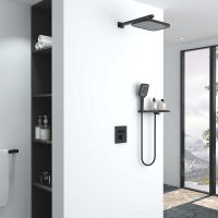 Товар: Душевая система Vincea Inspire с термостатом Черная матовая арт-VSFW-321MT1RMB - фото 2 Душевая система Vincea Inspire с термостатом Черная матовая арт-VSFW-321MT1RMB — фото 2, Встраиваемые душевые комплекты