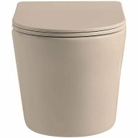 Унитаз Vincea Piatti подвесной Капучино матовый с сиденьем Микролифт арт-VT1-11SMC — фото 2, Подвесные унитазы