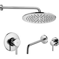 Комплект смесителей Paffoni Light Хром арт-KITLIG011CR006 — фото 1, Готовые комплекты для ванной комнаты