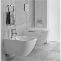 Биде Duravit Happy D 2 подвесное Белое арт-2258150000 — фото 2, Биде подвесные
