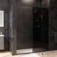 Товар: Душевая дверь AM.PM Gem 150 профиль Черный матовый стекло тонированное-прозрачное арт-W90G-150-1-195BG - фото 2 Душевая дверь AM.PM Gem 150 профиль Черный матовый стекло тонированное-прозрачное арт-W90G-150-1-195BG — фото 2, Раздвижные душевые двери