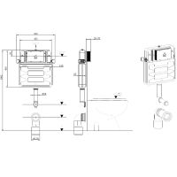 Смывной бачок Allen Brau Pneumatic для унитаза без клавиши смыва арт-9.11104.20 — фото 3, Смывные бачки скрытого монтажа