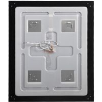 Зеркало BelBagno Kraft 70 с подсветкой Черное с сенсорным выключателем арт-SPC-KRAFT-700-800-SENS-NERO — фото 9, Зеркала в ванную комнату