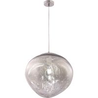 Подвесной светильник Crystal Lux Дымчатый Хром арт-MALAGA SP1 D360 CHROME — фото 2, Подвесные светильники