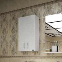 Подвесной шкаф СанТа Стандарт 40 Белый арт-401005 — фото 1, Шкафы для ванной