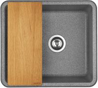 Кухонная мойка Aquaton Беллис 57 Серая арт-1A724932BS230 — фото 3, Кухонные мойки