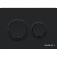 Комплект унитаза с инсталляцией Berges Novum O5 с сиденьем Микролифт и Черной Soft Touch клавишей смыва арт-043311 — фото 7, Комплекты унитаз + инсталляция