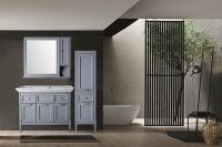 Тумба под раковину ASB-Woodline Гранда 105 Grigio арт-11486 — фото 7, Тумбы под раковину