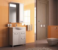 Зеркало со шкафом Mixline Альфа 61 R с подсветкой Белое арт-529002 — фото 2, Зеркальные шкафы в ванную