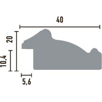 Товар: Багет Decomaster 2900x40x20 мм арт-807-57 - фото 2 Багет Decomaster 2900x40x20 мм арт-807-57 — фото 2, Багеты