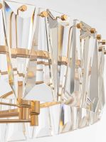 Подвесной светильник Maytoni Modern Puntes Прозрачный Золото арт-MOD043PL-08G — фото 2, Подвесные светильники