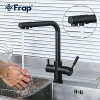 Смеситель для кухни Frap Черный матовый арт-F4352-6 — фото 2, Смесители для кухни